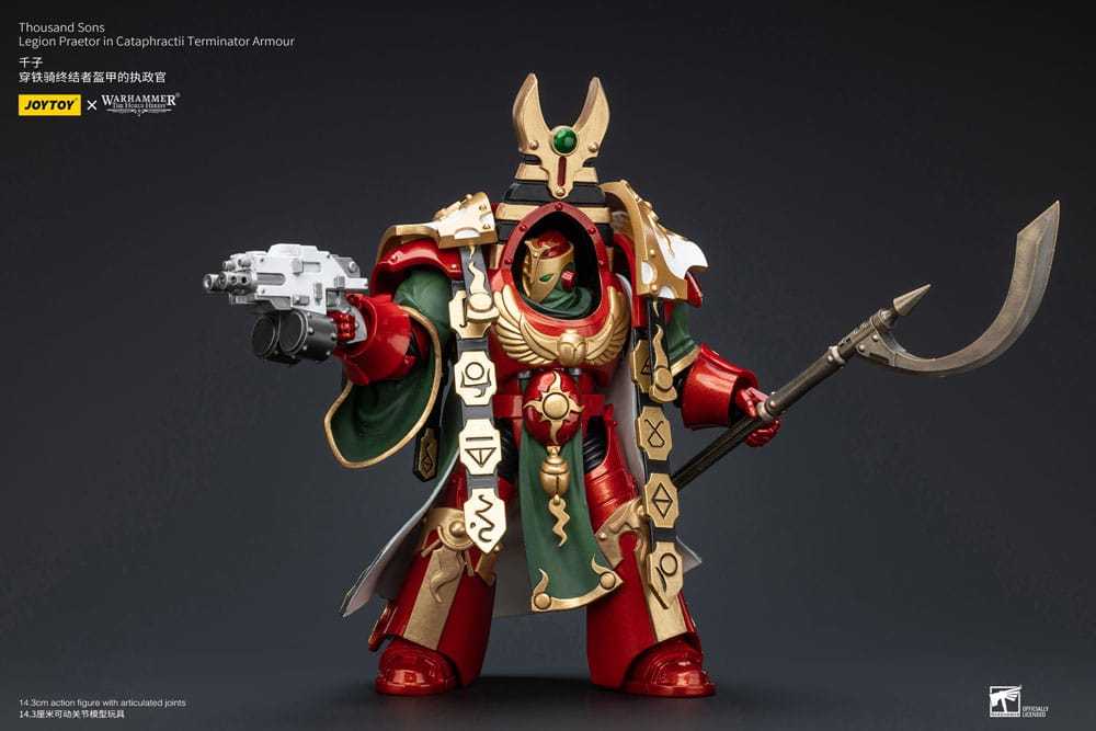 Warhammer The Horus Heresy Actionfigur 1/18 Thousand sons Legion Praetor in Cataphractii Terminator Armour 12 cm Image 4