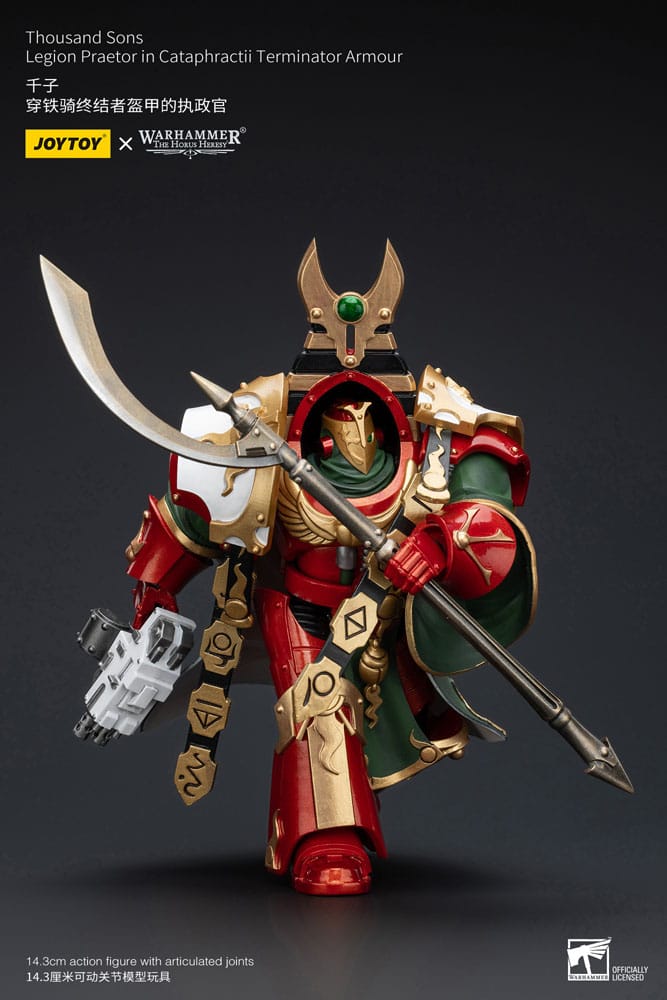 Warhammer The Horus Heresy Actionfigur 1/18 Thousand sons Legion Praetor in Cataphractii Terminator Armour 12 cm Image 5