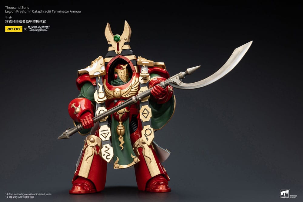 Warhammer The Horus Heresy Actionfigur 1/18 Thousand sons Legion Praetor in Cataphractii Terminator Armour 12 cm Image 6