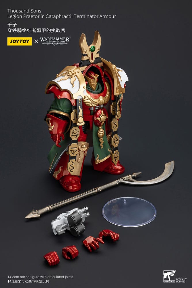 Warhammer The Horus Heresy Actionfigur 1/18 Thousand sons Legion Praetor in Cataphractii Terminator Armour 12 cm Image 8