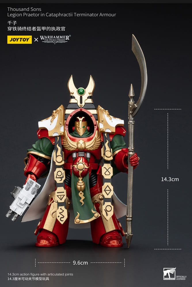 Warhammer The Horus Heresy Actionfigur 1/18 Thousand sons Legion Praetor in Cataphractii Terminator Armour 12 cm Image 9
