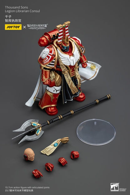 Warhammer The Horus Heresy Actionfigur 1/18 Thousand Sons Legion Librarian Consut 16 cm Image 2