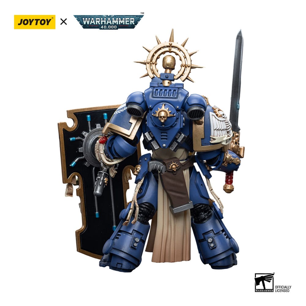 Warhammer 40k Actionfigur 1/18 Ultramarines Primaris Captain with Relic Shield and Power Sword 12 cm Image 2