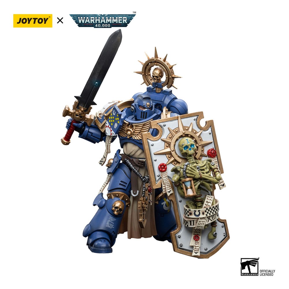 Warhammer 40k Actionfigur 1/18 Ultramarines Primaris Captain with Relic Shield and Power Sword 12 cm Image 3