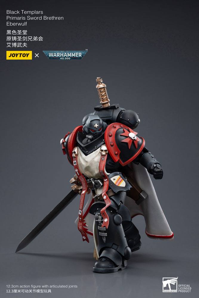 Warhammer 40k Actionfigur 1/18 Black Templars Primaris Sword Brethren Eberwulf 12 cm Image 5