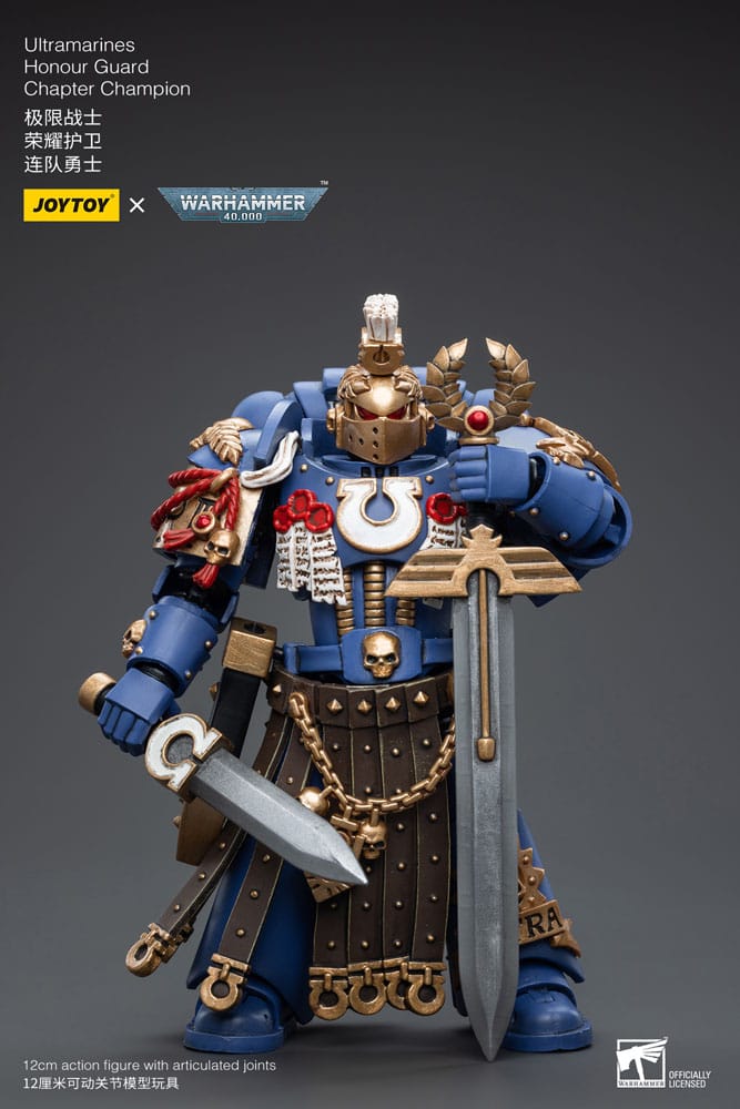 Warhammer 40k Actionfigur 1/18 Ultramarines Honour Guard Chapter Champion 12 cm Image 2