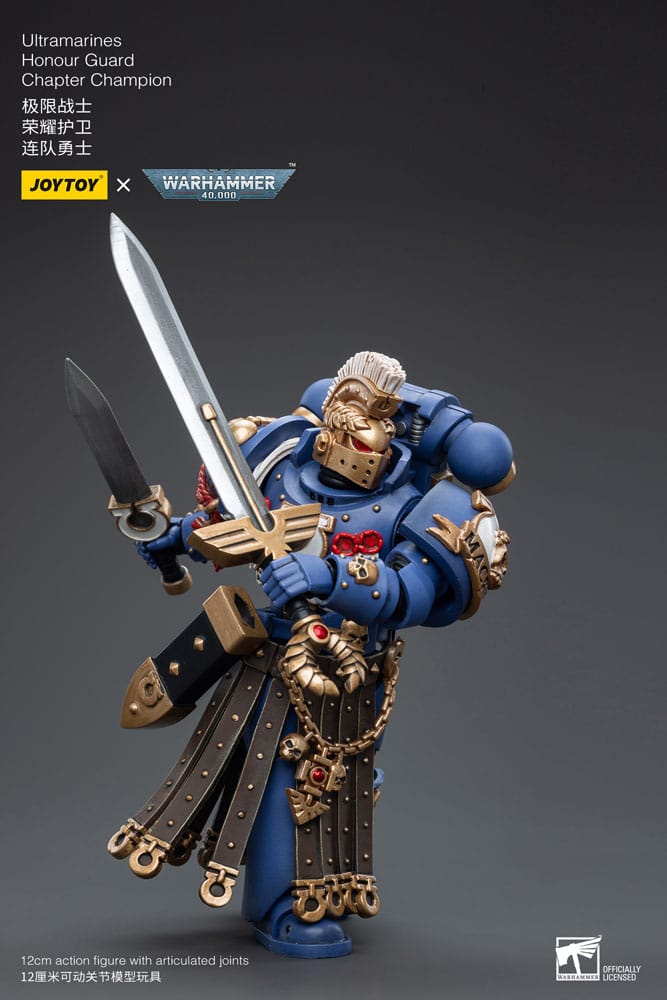 Warhammer 40k Actionfigur 1/18 Ultramarines Honour Guard Chapter Champion 12 cm Image 6