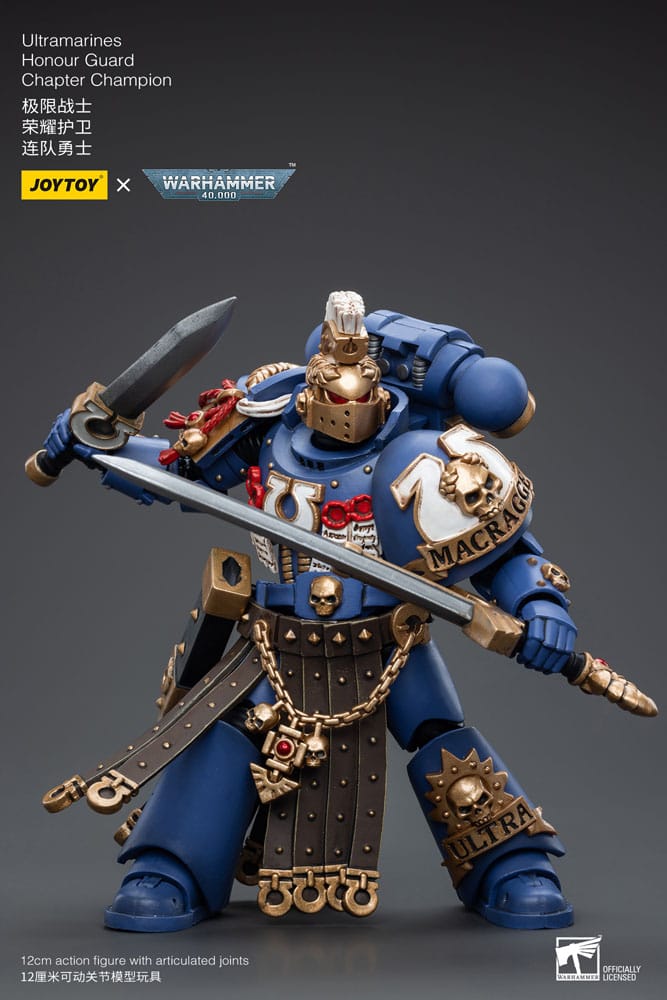 Warhammer 40k Actionfigur 1/18 Ultramarines Honour Guard Chapter Champion 12 cm Image 8