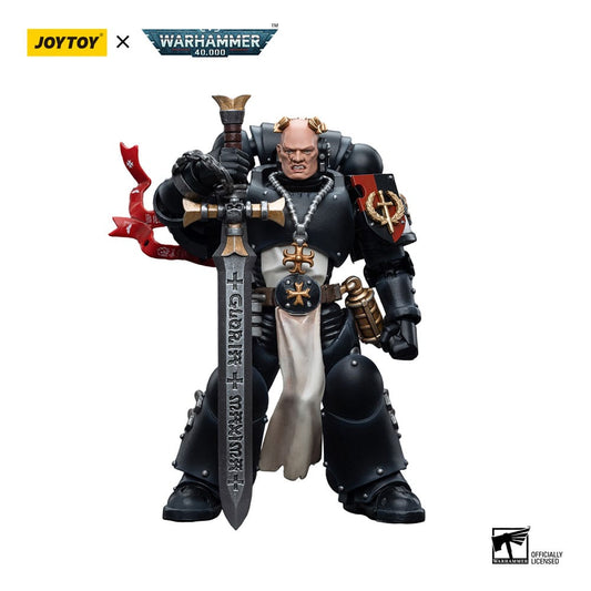 Warhammer 40k Actionfigur 1/18 Black Templars Emperor's Champion Bayard's Revenge 12 cm Image 1