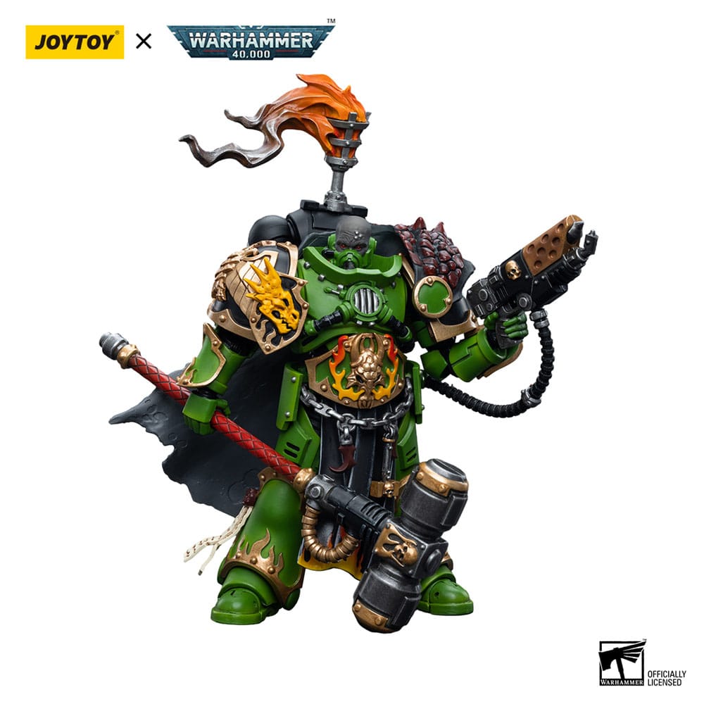 Warhammer 40k Actionfigur 1/18 Salamanders Captain Adrax Agatone 12 cm Image 8