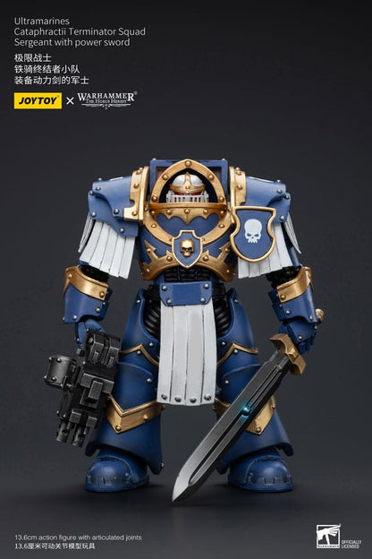 Warhammer The Horus Heresy Actionfigur 1/18 Ultramarines Cataphractii Terminator Squad Sergeant with Power Sword 14 cm Image 1