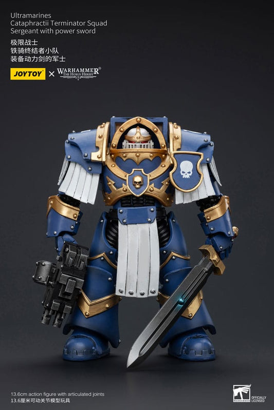 Warhammer The Horus Heresy Actionfigur 1/18 Ultramarines Cataphractii Terminator Squad Sergeant with Power Sword 14 cm Image 1