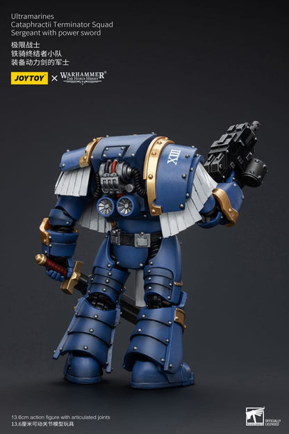 Warhammer The Horus Heresy Actionfigur 1/18 Ultramarines Cataphractii Terminator Squad Sergeant with Power Sword 14 cm Image 3