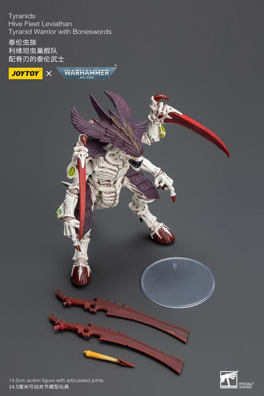 Warhammer 40k Actionfigur 1/18 Tyranids Hive Fleet Leviathan Tyranid Warrior with Boneswords 12 cm Image 2