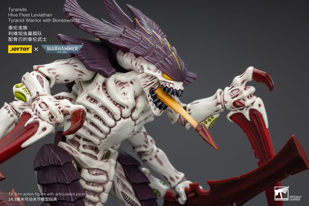 Warhammer 40k Actionfigur 1/18 Tyranids Hive Fleet Leviathan Tyranid Warrior with Boneswords 12 cm Image 6