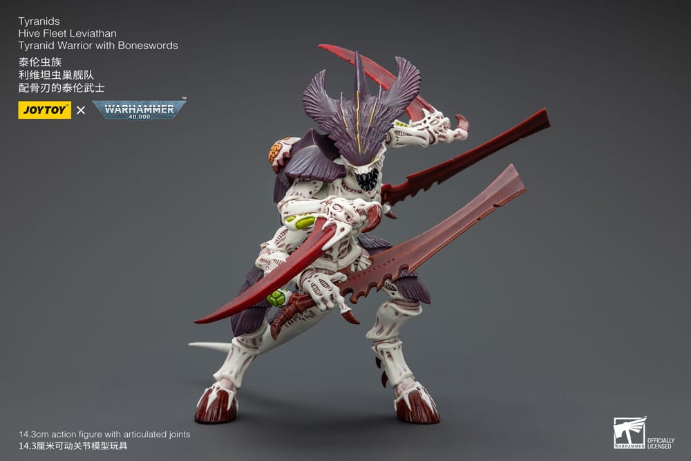 Warhammer 40k Actionfigur 1/18 Tyranids Hive Fleet Leviathan Tyranid Warrior with Boneswords 12 cm Image 10