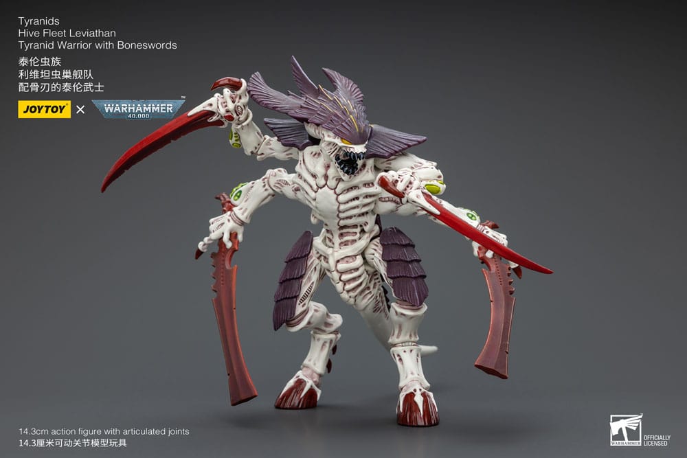 Warhammer 40k Actionfigur 1/18 Tyranids Hive Fleet Leviathan Tyranid Warrior with Boneswords 12 cm Image 12