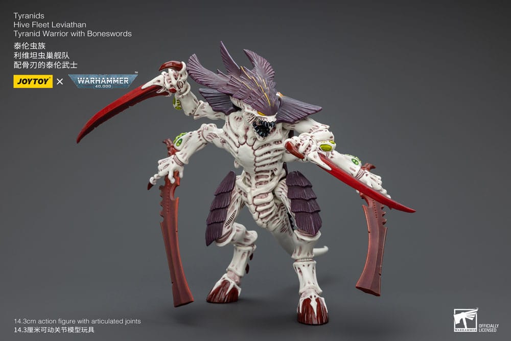 Warhammer 40k Actionfigur 1/18 Tyranids Hive Fleet Leviathan Tyranid Warrior with Boneswords 12 cm Image 13