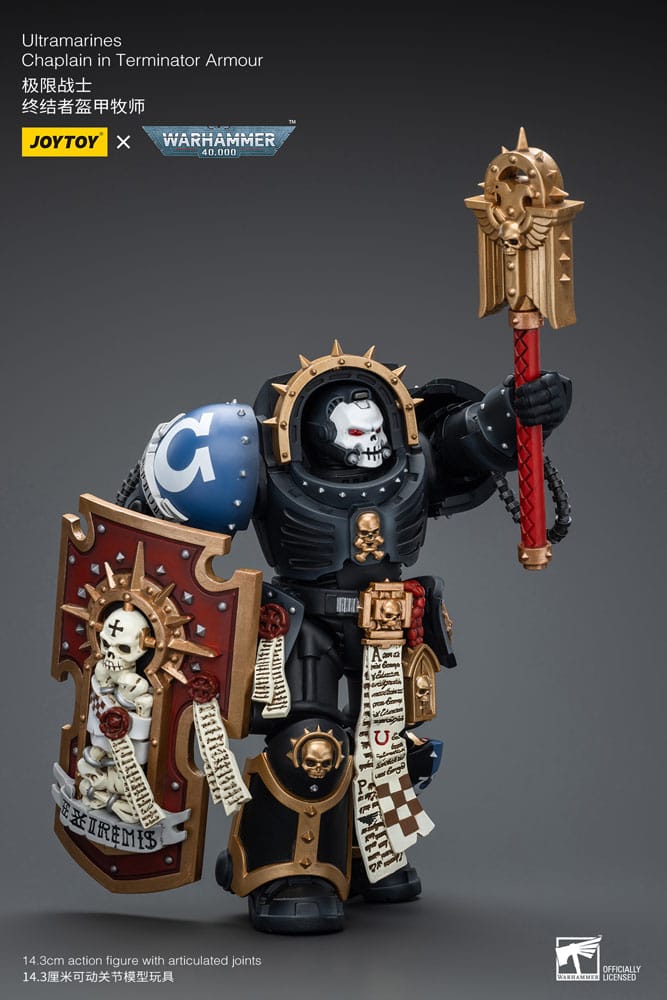 Warhammer 40k Actionfigur 1/18 Ultramarines Chaplain in Terminator Armour 12 cm Image 6