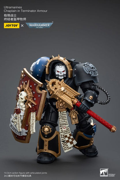 Warhammer 40k Actionfigur 1/18 Ultramarines Chaplain in Terminator Armour 12 cm Image 8