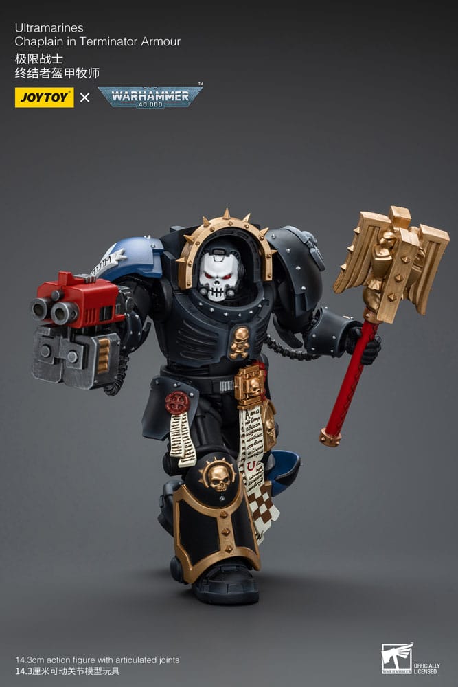 Warhammer 40k Actionfigur 1/18 Ultramarines Chaplain in Terminator Armour 12 cm Image 9