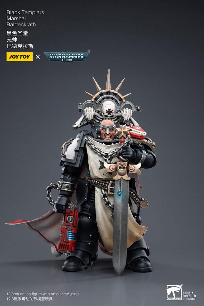 Warhammer 40k Actionfigur 1/18 Black Templars Marshal Baldeckrath 12 cm Image 2