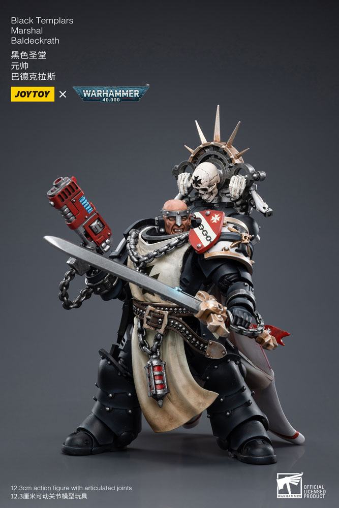 Warhammer 40k Actionfigur 1/18 Black Templars Marshal Baldeckrath 12 cm Image 6