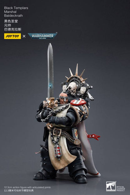 Warhammer 40k Actionfigur 1/18 Black Templars Marshal Baldeckrath 12 cm Image 7