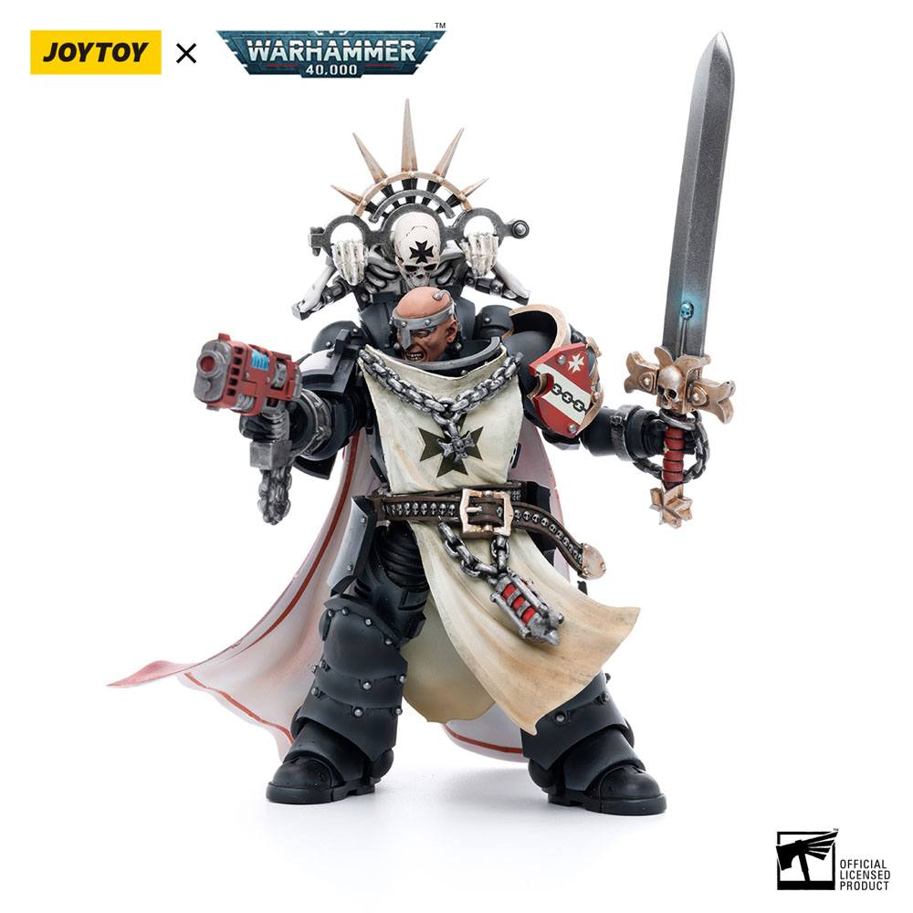 Warhammer 40k Actionfigur 1/18 Black Templars Marshal Baldeckrath 12 cm Image 13