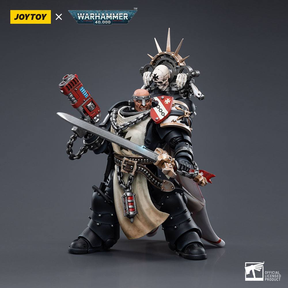 Warhammer 40k Actionfigur 1/18 Black Templars Marshal Baldeckrath 12 cm Image 14