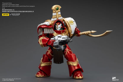 Warhammer The Horus Heresy Actionfigur 1/18 Thousand Sons Sekhmet Terminator Cabal Sekhmet with Combi-Bolter and Achea Force Weapon 14 cm Image 7