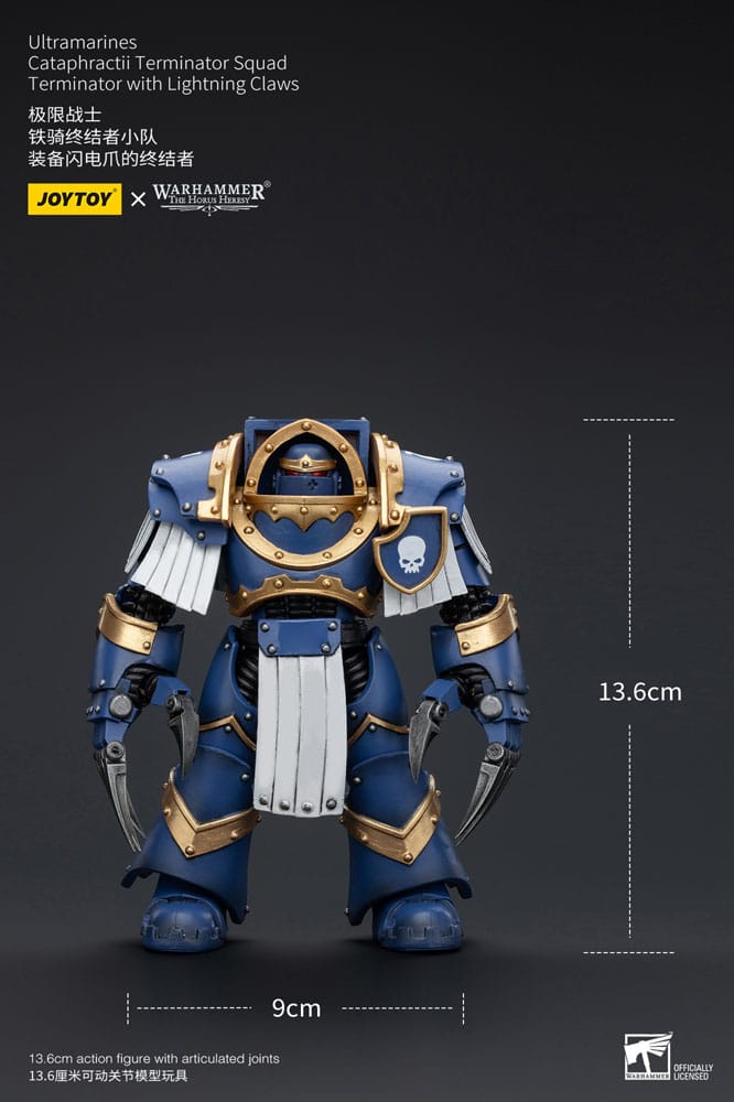 Warhammer The Horus Heresy Actionfigur 1/18 Ultramarines Cataphractii Terminator Squad Terminator with Lightning Claws 14 cm Image 9