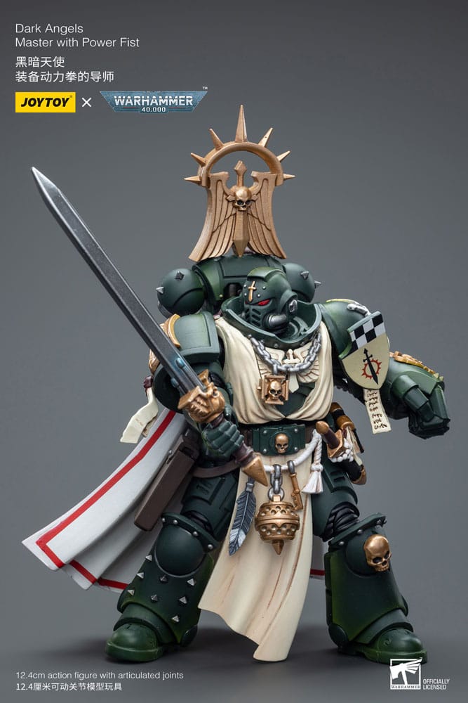 Warhammer 40k Actionfigur 1/18 Dark Angels Master with Power Fist 12 cm Image 8