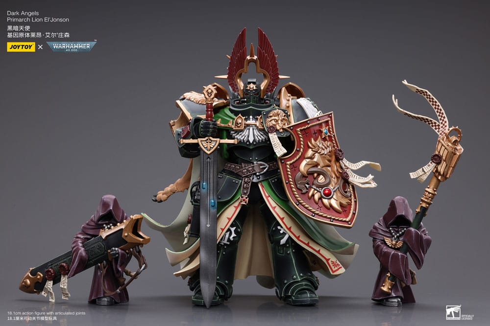 Warhammer 40k Actionfigur 1/18 Dark Angels Primarch Lion El' Jonson 18 cm Reproduktion Image 2