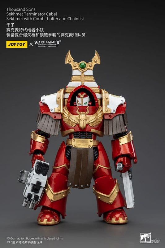 Warhammer The Horus Heresy Actionfigur 1/18 Thousand Sons Sekhmet Terminator Cabal Sekhmet with Combi-Bolter and Chainfist 14 cm Image 1