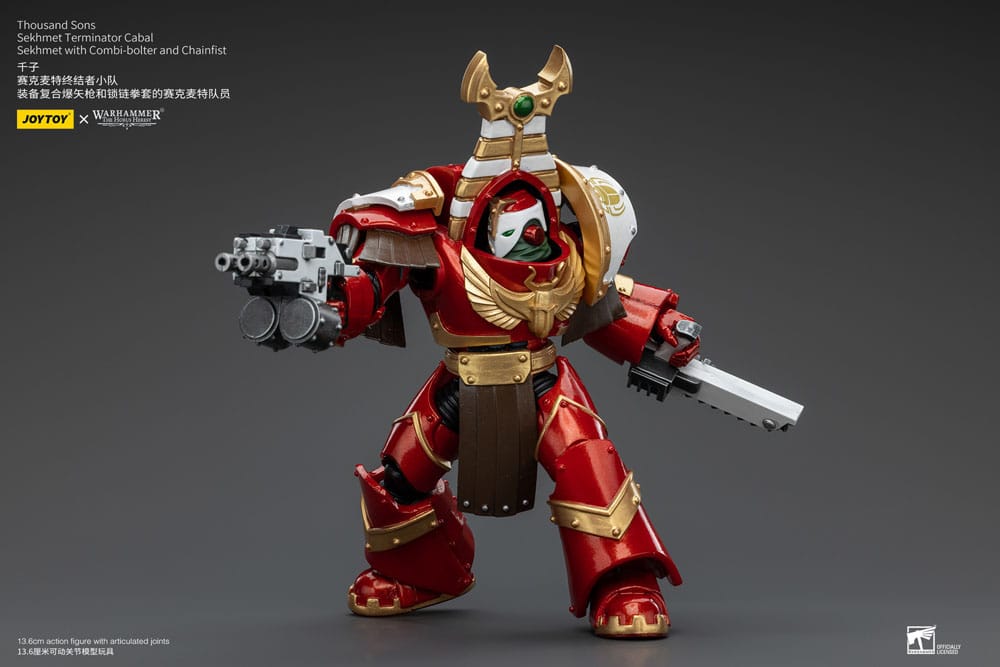Warhammer The Horus Heresy Actionfigur 1/18 Thousand Sons Sekhmet Terminator Cabal Sekhmet with Combi-Bolter and Chainfist 14 cm Image 5