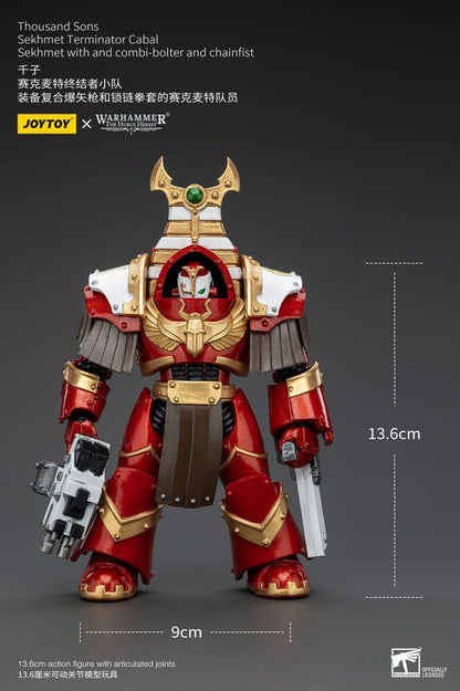 Warhammer The Horus Heresy Actionfigur 1/18 Thousand Sons Sekhmet Terminator Cabal Sekhmet with Combi-Bolter and Chainfist 14 cm Image 9