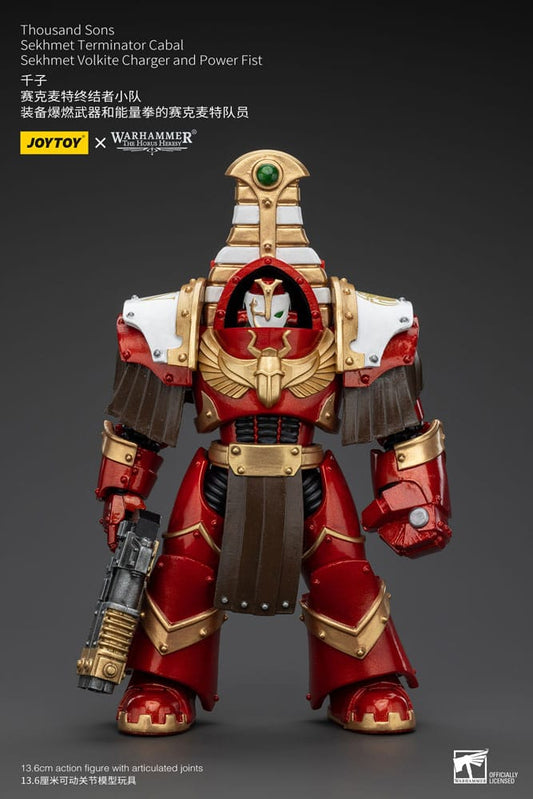 Warhammer The Horus Heresy Actionfigur 1/18 Thousand Sons Sekhmet Terminator Cabal Sekhmet Volkite Charger and Power Fist 14 cm Image 1