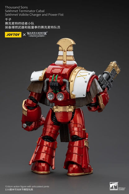 Warhammer The Horus Heresy Actionfigur 1/18 Thousand Sons Sekhmet Terminator Cabal Sekhmet Volkite Charger and Power Fist 14 cm Image 3