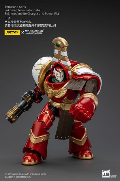 Warhammer The Horus Heresy Actionfigur 1/18 Thousand Sons Sekhmet Terminator Cabal Sekhmet Volkite Charger and Power Fist 14 cm Image 7