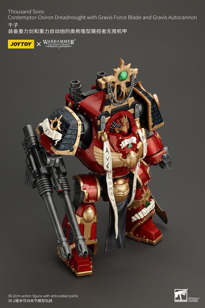 Warhammer The Horus Heresy Actionfigur 1/18 Thousand Sons Contemptor-Osiron Dreadnought with Gravis Force Blade And Gravis Autocannon 30 cm Image 3