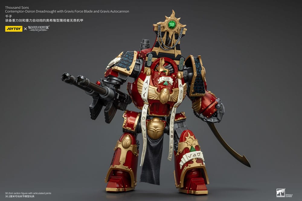 Warhammer The Horus Heresy Actionfigur 1/18 Thousand Sons Contemptor-Osiron Dreadnought with Gravis Force Blade And Gravis Autocannon 30 cm Image 8