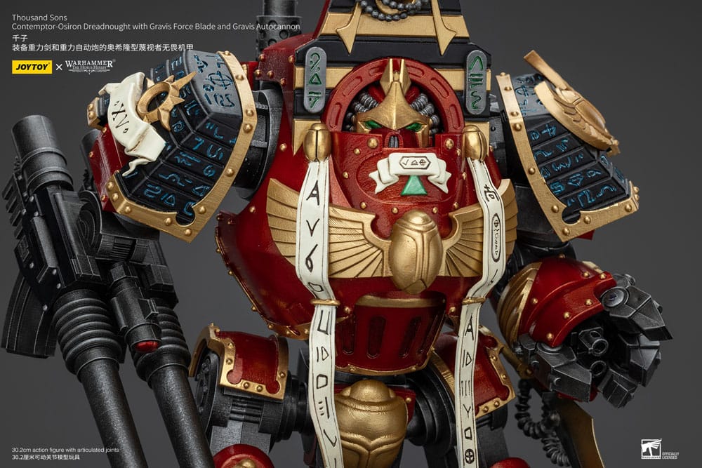 Warhammer The Horus Heresy Actionfigur 1/18 Thousand Sons Contemptor-Osiron Dreadnought with Gravis Force Blade And Gravis Autocannon 30 cm Image 9