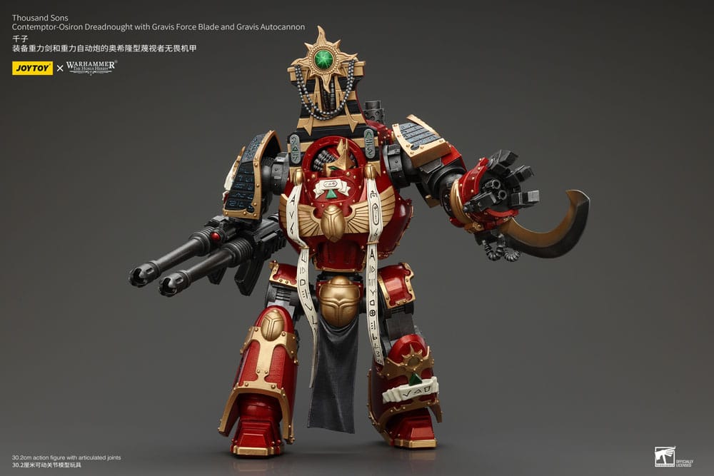 Warhammer The Horus Heresy Actionfigur 1/18 Thousand Sons Contemptor-Osiron Dreadnought with Gravis Force Blade And Gravis Autocannon 30 cm Image 10