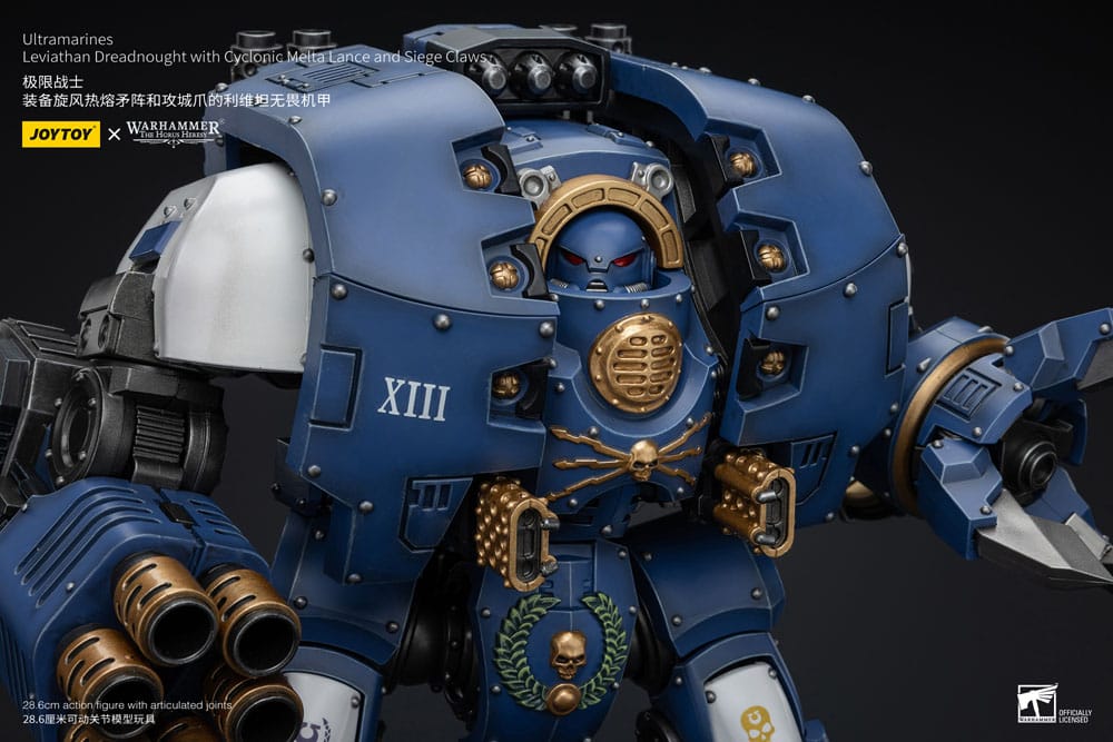 Warhammer The Horus Heresy Actionfigur 1/18 Ultramarines Leviathan Dreadnought with Cyclonic Melta Lance And Siege Claws 29 cm Image 2