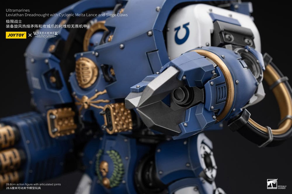 Warhammer The Horus Heresy Actionfigur 1/18 Ultramarines Leviathan Dreadnought with Cyclonic Melta Lance And Siege Claws 29 cm Image 4