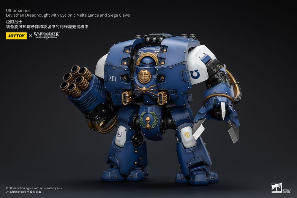 Warhammer The Horus Heresy Actionfigur 1/18 Ultramarines Leviathan Dreadnought with Cyclonic Melta Lance And Siege Claws 29 cm Image 7