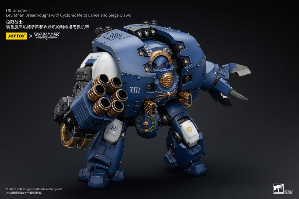 Warhammer The Horus Heresy Actionfigur 1/18 Ultramarines Leviathan Dreadnought with Cyclonic Melta Lance And Siege Claws 29 cm Image 11