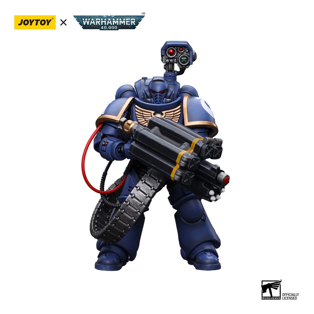 Warhammer 40k Actionfigur 1/18 Ultramarines Desolation Marine with Castellan Launcher (Superfrag) 12 cm Image 1