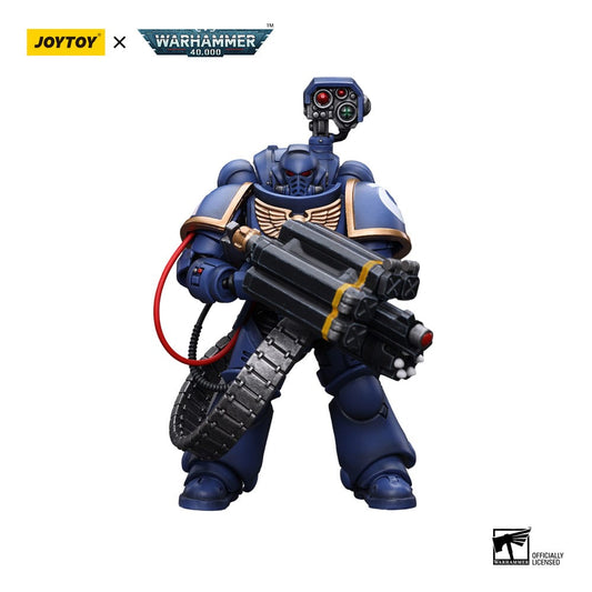 Warhammer 40k Actionfigur 1/18 Ultramarines Desolation Marine with Castellan Launcher (Superfrag) 12 cm Image 1